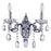 CWI Lighting Flawless 15" 2 Light Wall Light, Chrome