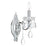 CWI Lighting 2016 Flawless 1 Light Wall Light, Chrome
