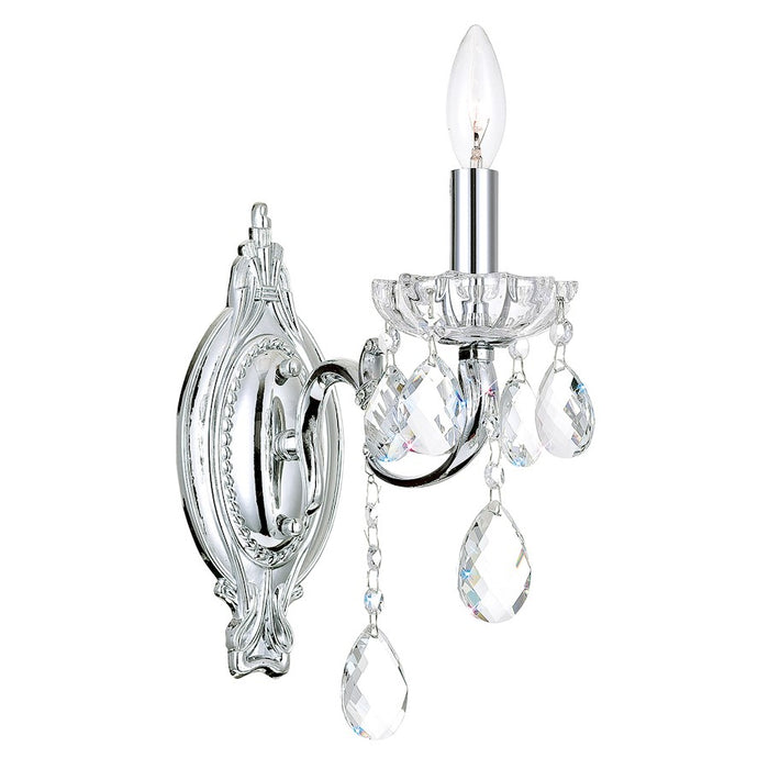 CWI Lighting 2016 Flawless 1 Light Wall Light, Chrome
