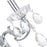 CWI Lighting 2016 Flawless 1 Light Wall Light, Chrome