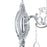 CWI Lighting 2016 Flawless 1 Light Wall Light, Chrome
