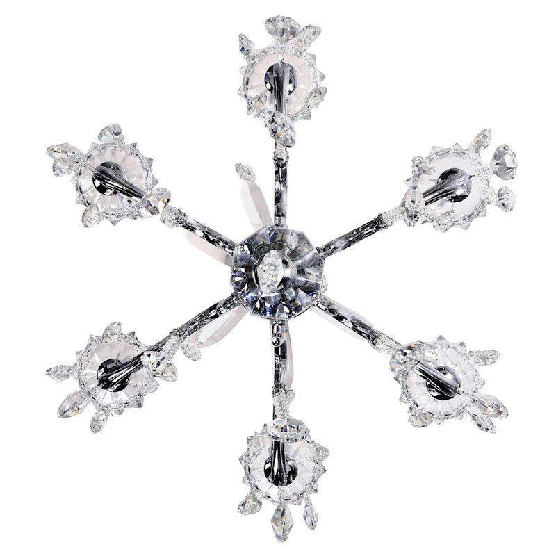 CWI Lighting Glorious 6 Light Up Chandelier, Chrome