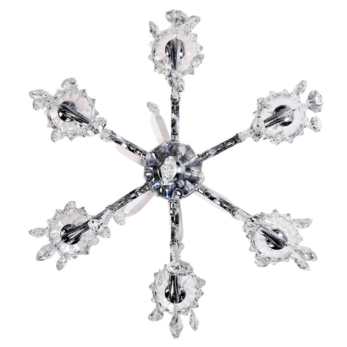 CWI Lighting Glorious 6 Light Up Chandelier, Chrome