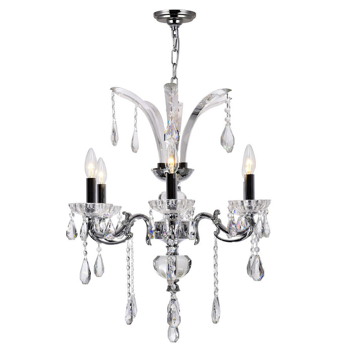 CWI Lighting Glorious 6 Light Up Chandelier, Chrome