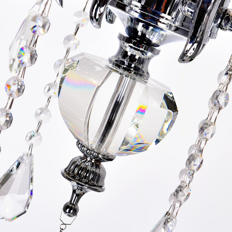 CWI Lighting Glorious 6 Light Up Chandelier, Chrome
