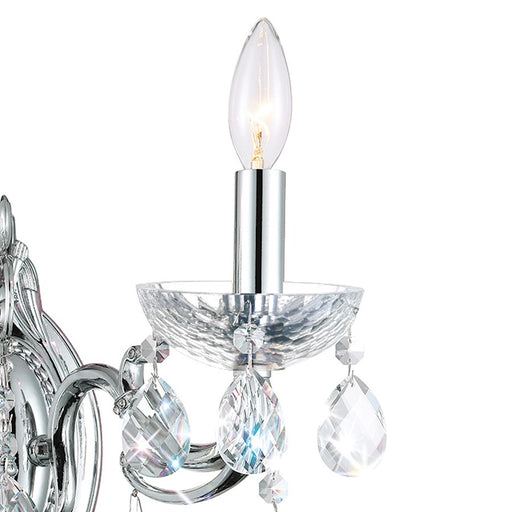 CWI Lighting Flawless 2 Light Wall Light, Chrome