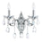 CWI Lighting Flawless 2 Light Wall Light, Chrome