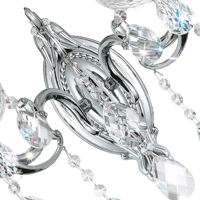 CWI Lighting Flawless 1 Light Wall Light, Chrome