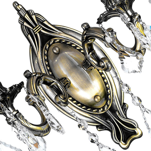 CWI Lighting Brass 2 Light 8" Wall Light, Antique Brass