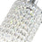 CWI Lighting Glitz 1 Light Down Mini Pendant, Chrome PRR