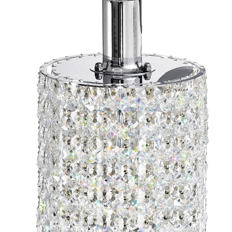 CWI Lighting Glitz 1 Light Down Mini Pendant, Chrome PRR