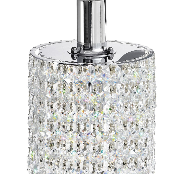 CWI Lighting Glitz 1 Light Down Mini Pendant, Chrome PRR