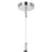 CWI Lighting Glitz 1 Light Down Mini Pendant, Chrome PRR