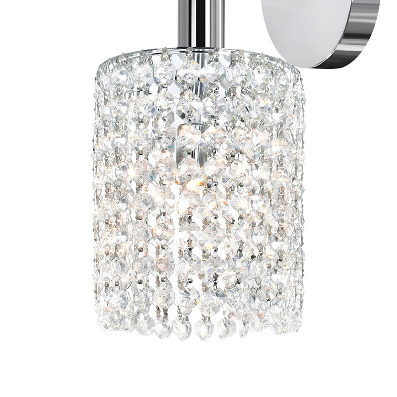 CWI Lighting Glitz 1 Light Bathroom Sconce, Chrome RR