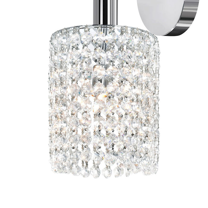CWI Lighting Glitz 1 Light Bathroom Sconce, Chrome RR