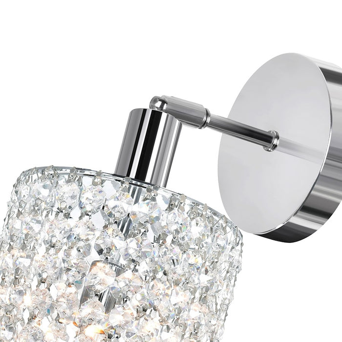 CWI Lighting Glitz 1 Light Bathroom Sconce, Chrome RR