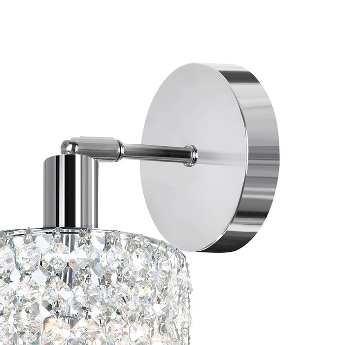 CWI Lighting Glitz 1 Light Bathroom Sconce, Chrome RR