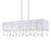 CWI Lighting Water Drop 14 Light Drum Shade Chandelier, Chrome
