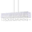 CWI Lighting Water Drop 17 Light Drum Shade Chandelier, Chrome