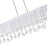 CWI Lighting Water Drop 17 Light Drum Shade Chandelier, Chrome