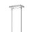 CWI Lighting Water Drop 17 Light Drum Shade Chandelier, Chrome