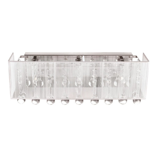 CWI Lighting Water Drop 3 Light Vanity Light, Chrome/Silver