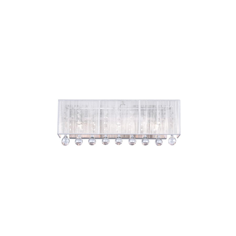 CWI Lighting Water Drop 3 Light Vanity Light, Chrome