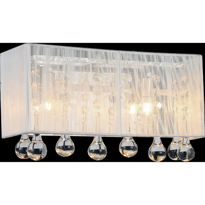 CWI Lighting Water Drop 3 Light Vanity Light, Chrome