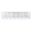 CWI Lighting Water Drop 4 Light Vanity Light, Chrome