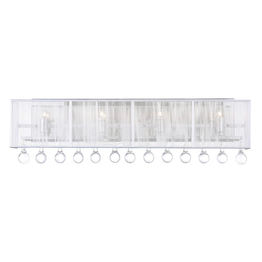 CWI Lighting Water Drop 4 Light Vanity Light, Chrome