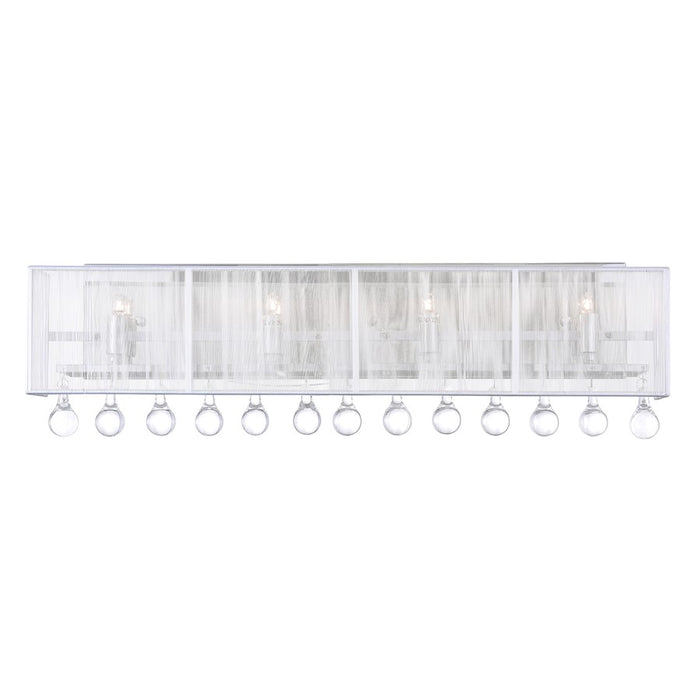 CWI Lighting Water Drop 4 Light Vanity Light, Chrome