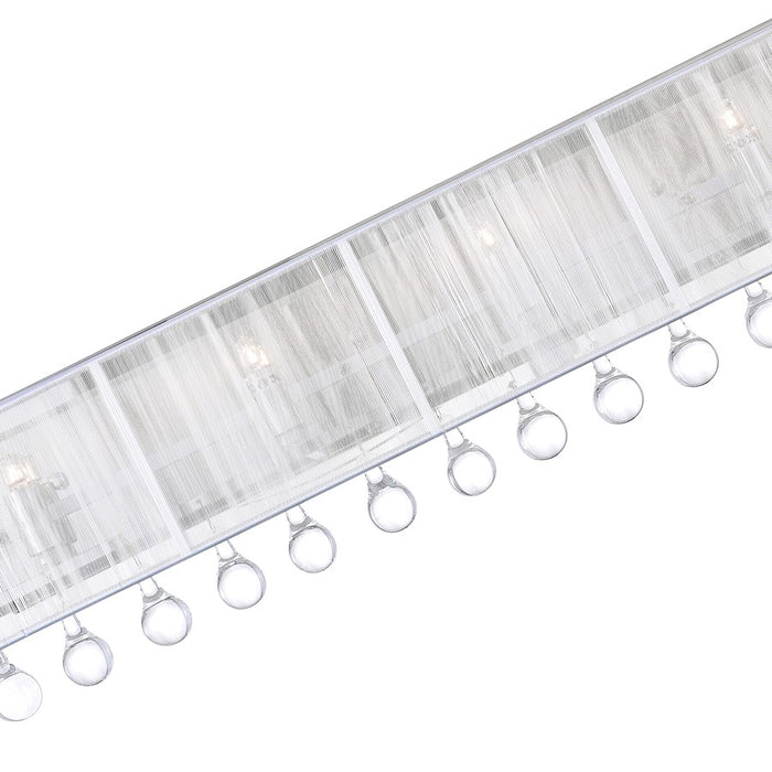 CWI Lighting Water Drop 4 Light Vanity Light, Chrome