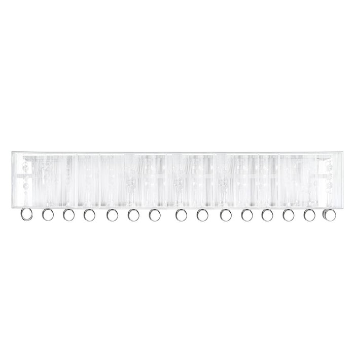 CWI Lighting Water Drop 5 Light Vanity Light, Chrome/Silver