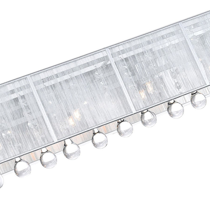 CWI Lighting Water Drop 5 Light Vanity Light, Chrome/Silver