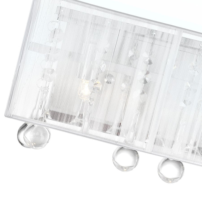 CWI Lighting Water Drop 5 Light Vanity Light, Chrome/Silver