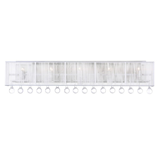 CWI Lighting Water Drop 5 Light Vanity Light, Chrome