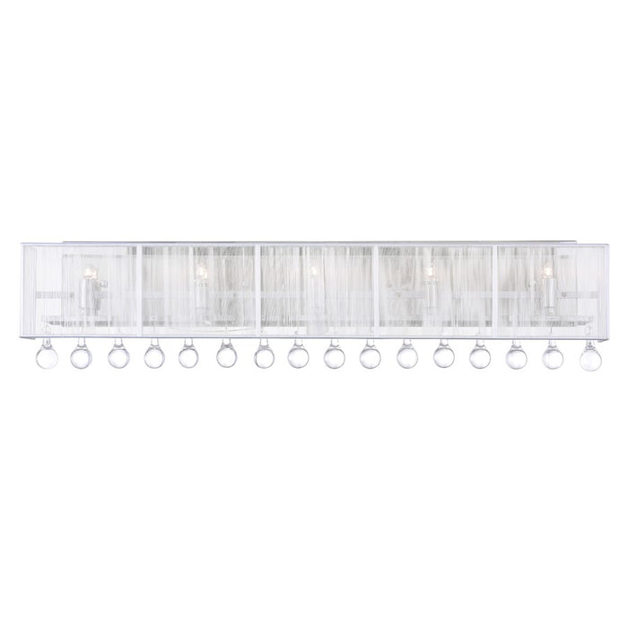 CWI Lighting Water Drop 5 Light Vanity Light, Chrome