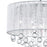 CWI Lighting Water Drop 6 Light Drum Shade Chandelier, Chrome