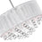 CWI Lighting Water Drop 9 Light Drum Shade Chandelier, Chrome