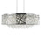 CWI Eternity 8 Light Drum Shade Chandelier, Stainless Steel
