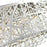 CWI Eternity 8 Light Drum Shade Chandelier, Stainless Steel
