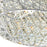 CWI Eternity 8 Light Drum Shade Chandelier, Stainless Steel