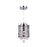 CWI Eternity 1 Light Drum Shade Mini Pendant, Stainless Steel - 5008P6ST