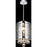 CWI Eternity 1 Light Drum Shade Mini Pendant, Stainless Steel