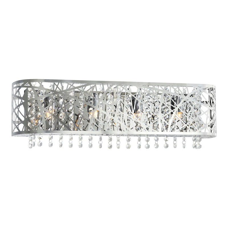CWI Lighting Eternity 4 Light Vanity Light, Stainless Steel