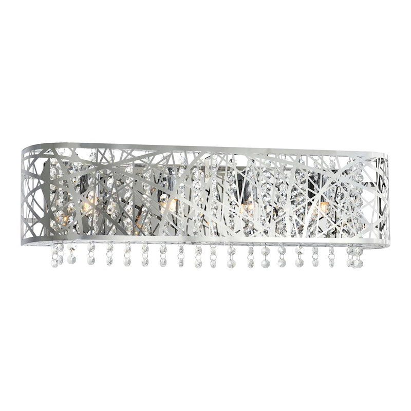 CWI Lighting Eternity 4 Light Vanity Light, Stainless Steel