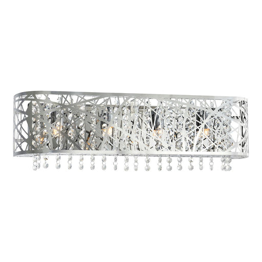 CWI Lighting Eternity 4 Light Vanity Light, Stainless Steel