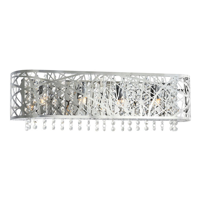 CWI Lighting Eternity 4 Light Vanity Light, Stainless Steel