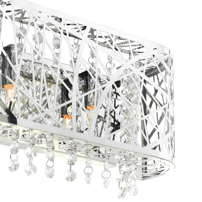 CWI Lighting Eternity 4 Light Vanity Light, Stainless Steel