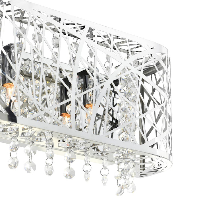 CWI Lighting Eternity 4 Light Vanity Light, Stainless Steel